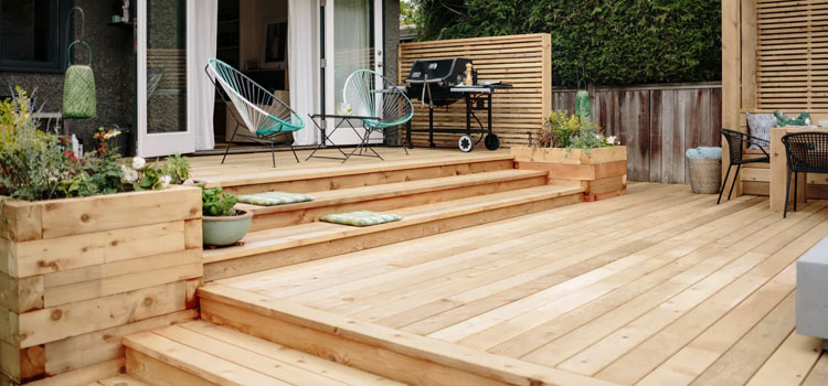 Cedar Decking in Cerritos, CA